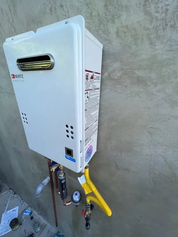 Tankless water heater installation for Baker homes